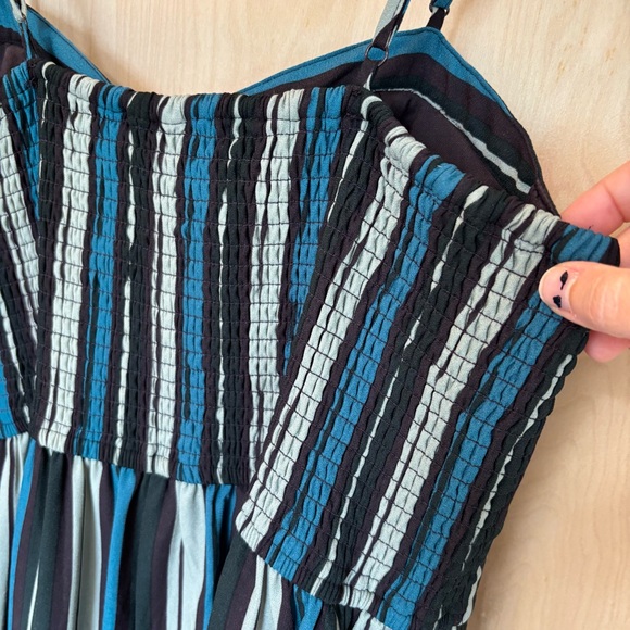 Xhilaration Multicolor Striped Jumpsuit XL Washable - Picture 4 of 7